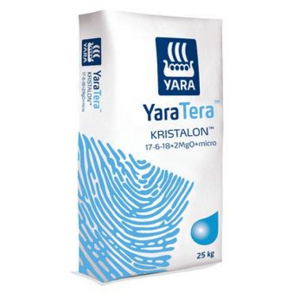 Комплексное водорастворимое удобрение Yara Кристалон "Голубой" (19-6-20+3MgO) 25кг.