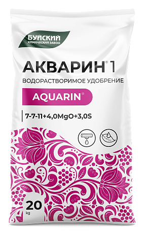 Комплексное водорастворимое удобрение Акварин 1 (7-11-30+МЭ)