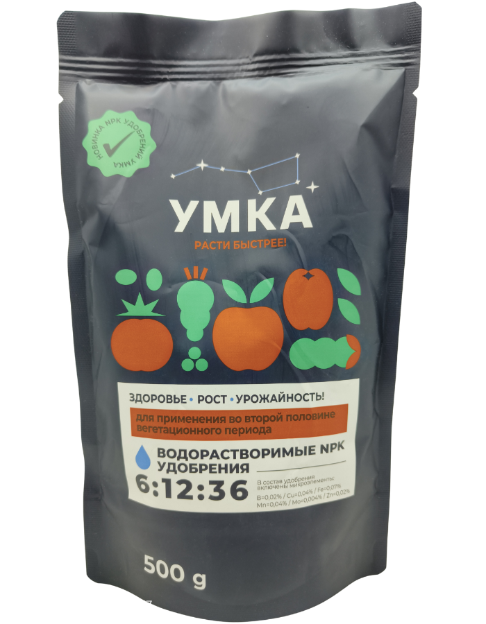 Удобрение УМКА 6:12:36+МЭ, 0,5 кг