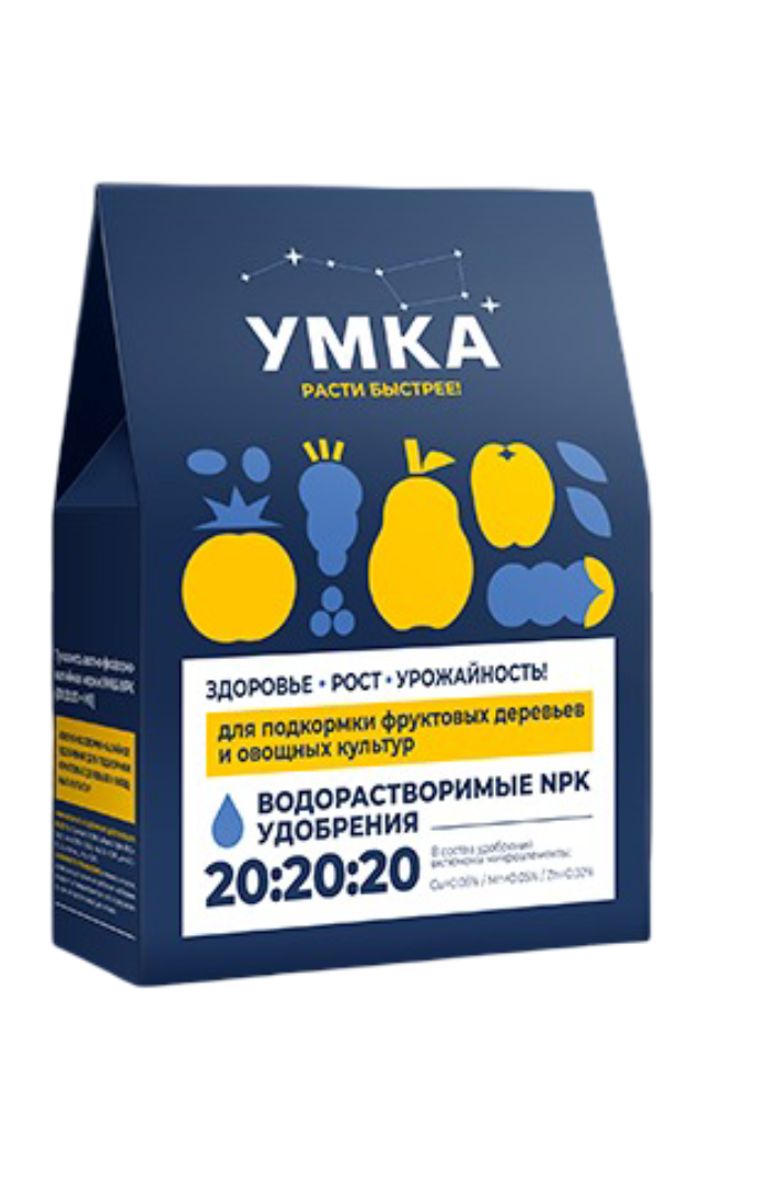 Удобрение УМКА 20:20:20+МЭ, 25кг